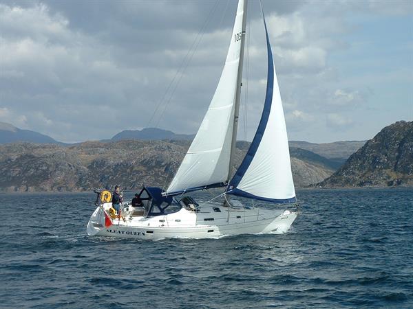 Sleat Queen sailing into Loch Moidart