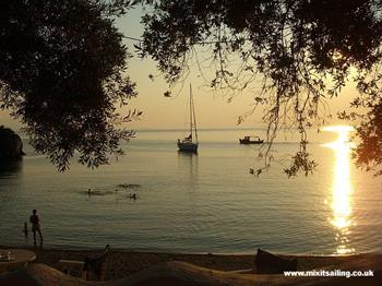 Sunset swim - Pagasitikos Gulf